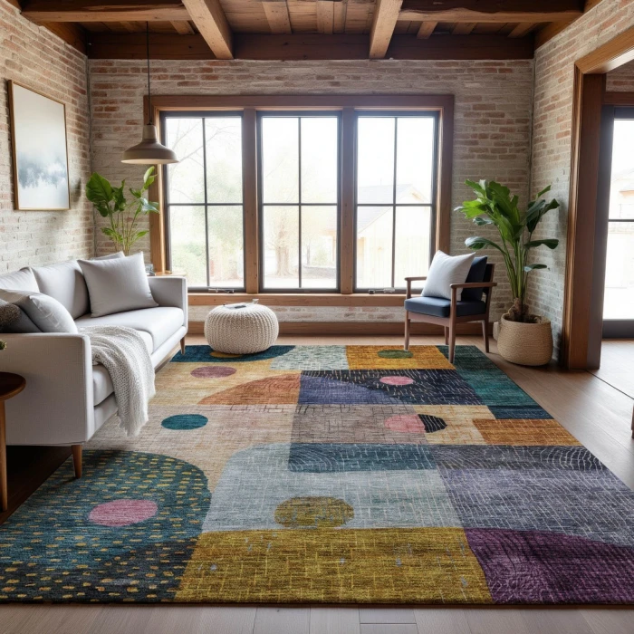 Addison Mayfield Green AMF1117 9ft. x 12ft. Rect. Rug