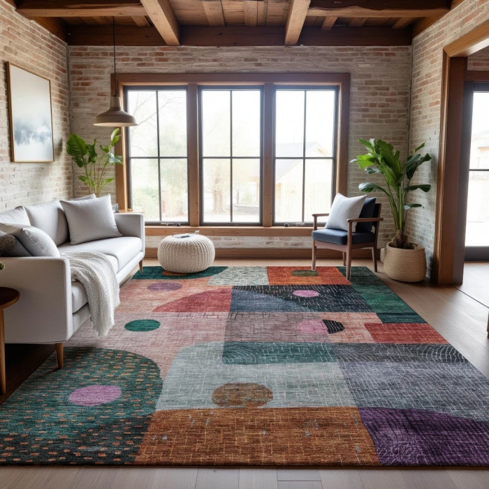 Addison Mayfield Orange AMF1117 5ft. x 7ft. 6in. Rect. Rug