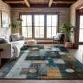Addison Mayfield Teal AMF1123 5ft. x 7ft. 6in. Rect. Rug