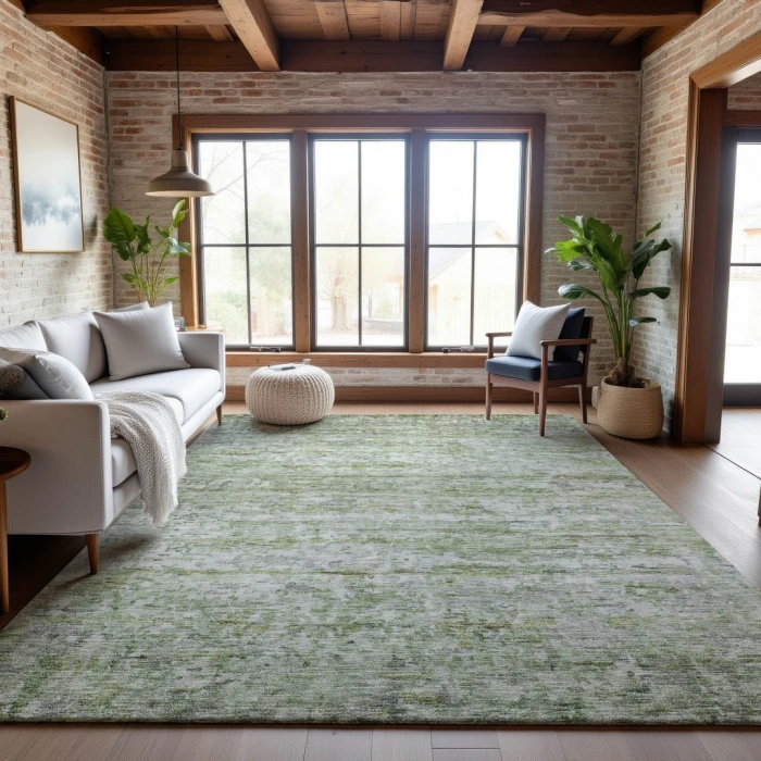 Addison Mayfield Green AMF1127 - 8ft. Round Rug