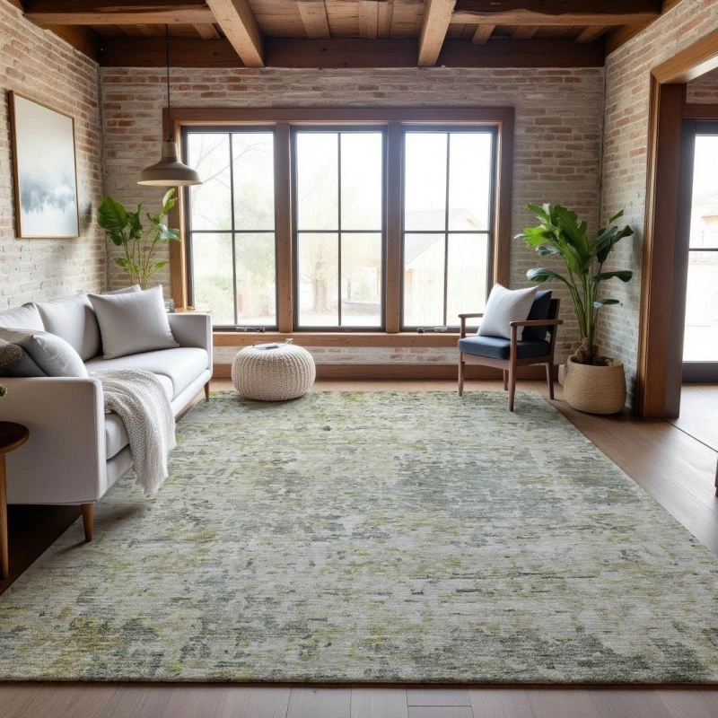 Addison Mayfield Green AMF1128 - 8ft. Round Rug
