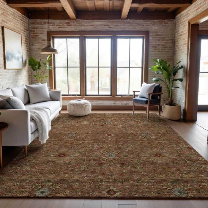Addison Mayfield Orange AMF1130 5ft. x 7ft. 6in. Rect. Rug