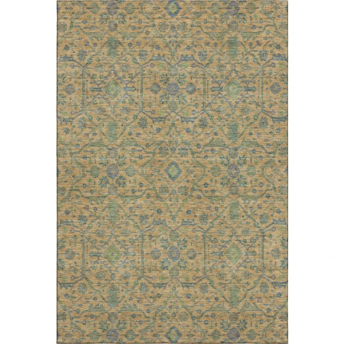 Addison Mayfield Orange AMF1131 - 8ft. Round Rug