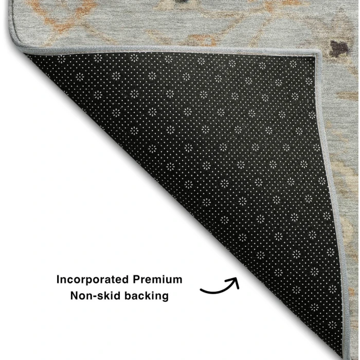 Addison Mayfield Gray AMF1137 - 8ft. Round Rug