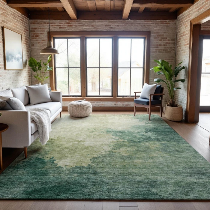 Addison Mayfield Green AMF1138 - 8ft. Round Rug