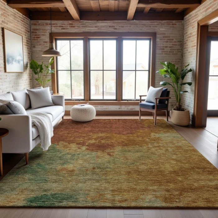 Addison Mayfield Orange AMF1138 5ft. x 7ft. 6in. Rect. Rug