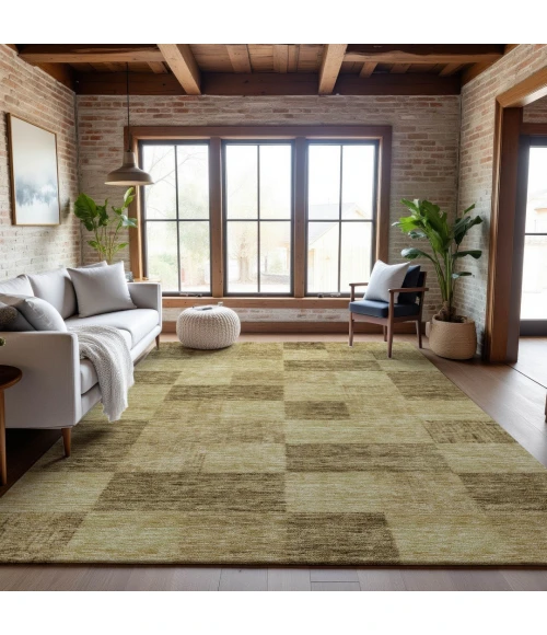 Addison Mayfield Gold AMF1139 - 8ft. Round Rug