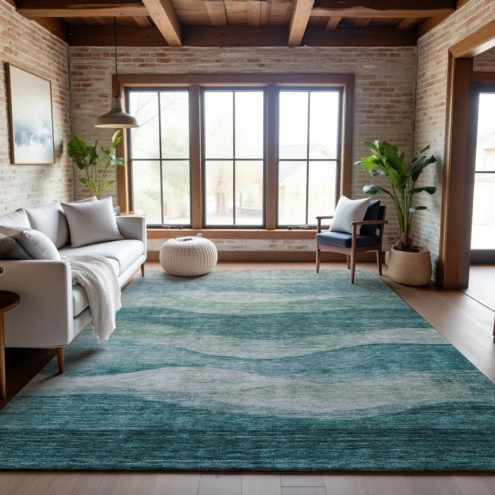Addison Mayfield Blue AMF1141 2ft. 3in. x 7ft. 6in. Rect. Rug
