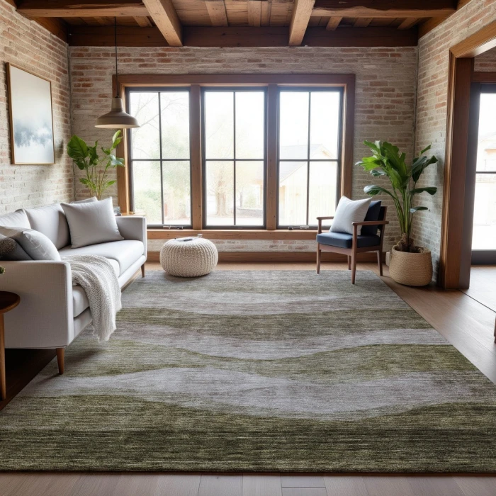 Addison Mayfield Brown AMF1141 - 8ft. Round Rug