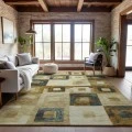 Addison Mayfield Brown AMF1142 - 8ft. Round Rug