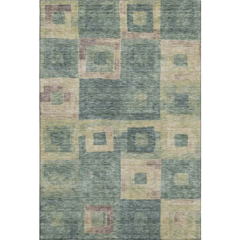 Addison Mayfield Green AMF1142 - 8ft. Round Rug