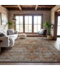 Addison Mayfield Orange AMF1143 - 8ft. Round Rug