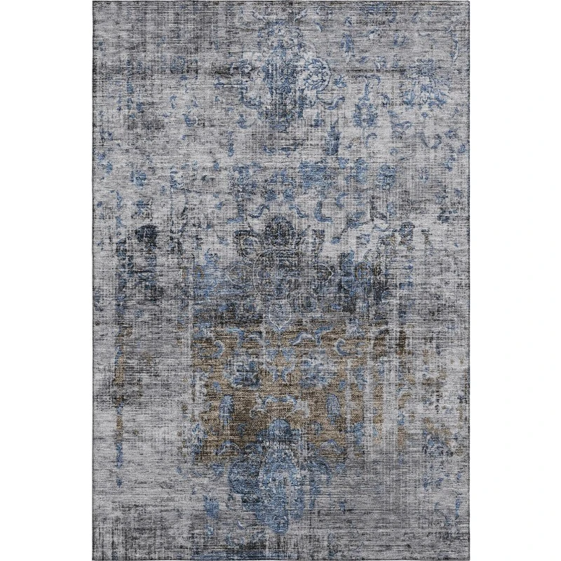 Addison Mayfield Blue AMF1144 - 8ft. Round Rug