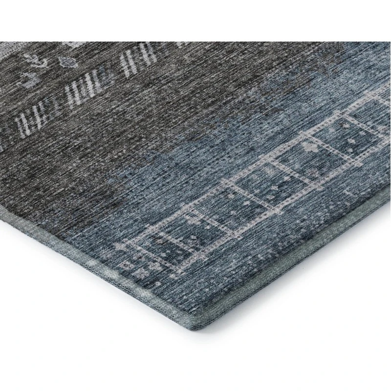 Addison Mayfield Blue AMF1147 - 8ft. Round Rug