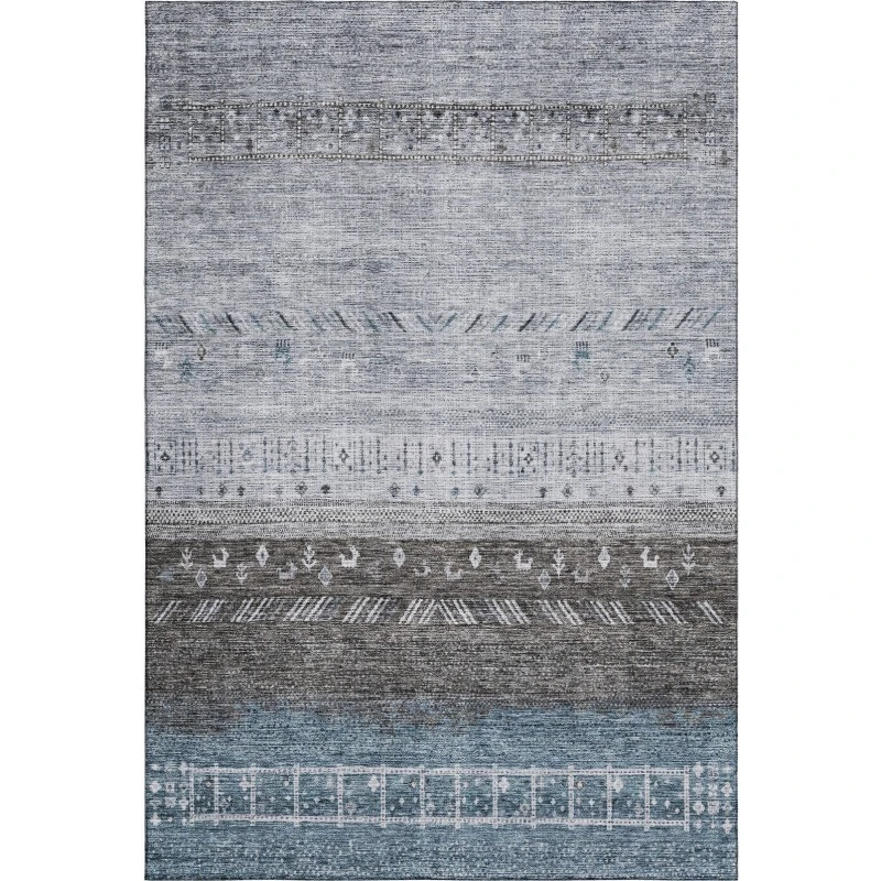 Addison Mayfield Blue AMF1147 - 8ft. Round Rug