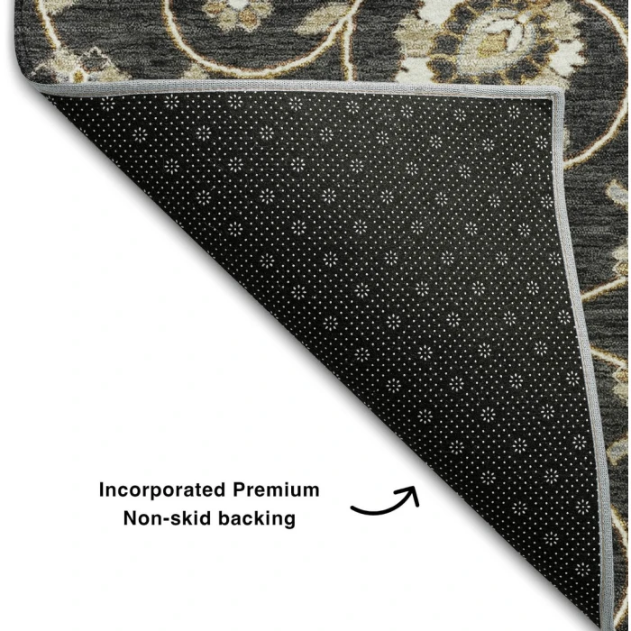 Addison Mayfield Black AMF1149 - 8ft. Round Rug