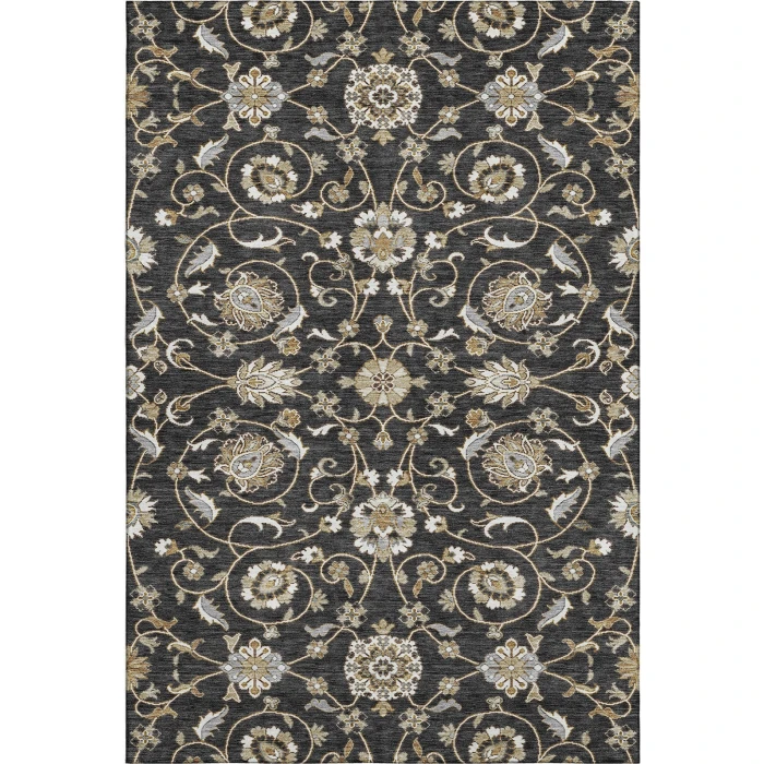 Addison Mayfield Black AMF1149 - 8ft. Round Rug