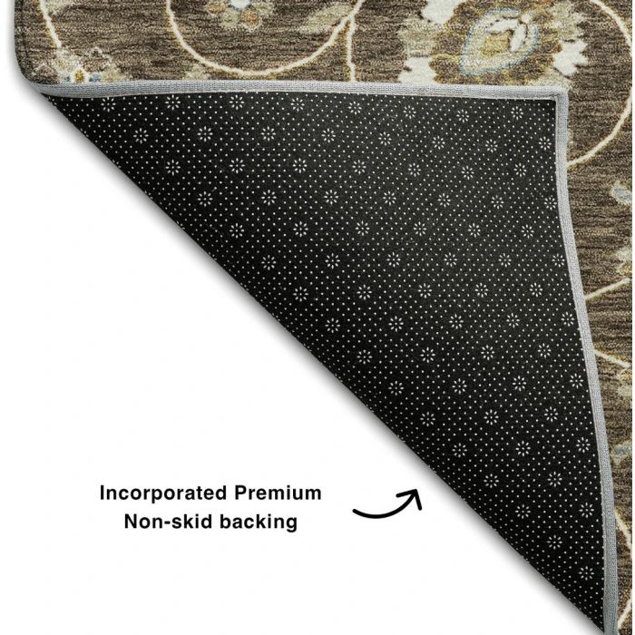 Addison Mayfield Brown AMF1149 - 8ft. Round Rug