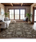 Addison Mayfield Brown AMF1149 - 8ft. Round Rug