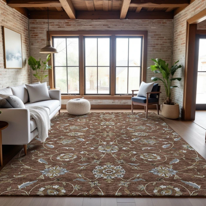 Addison Mayfield Orange AMF1149 5ft. x 7ft. 6in. Rect. Rug