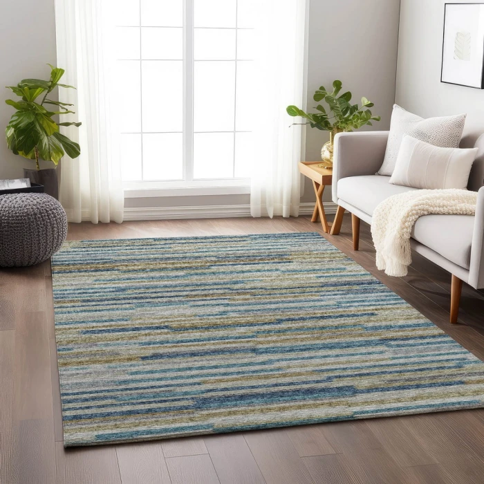 Addison Mayfield Blue AMF114 9ft. x 12ft. Rect. Rug