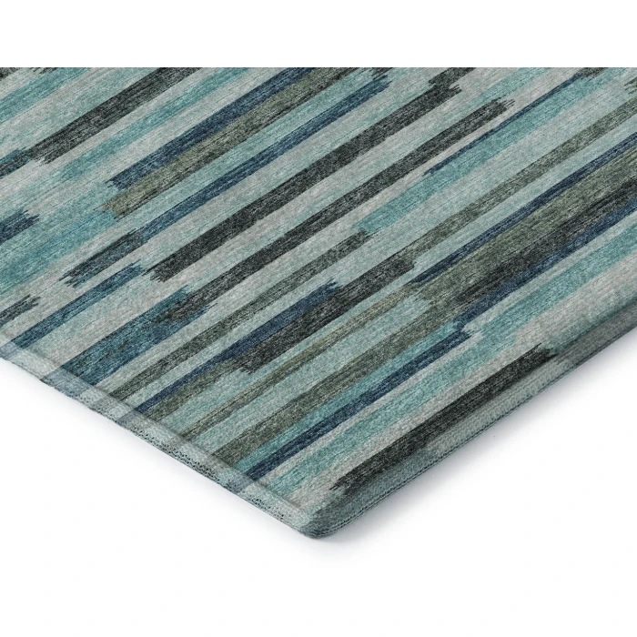 Addison Mayfield Blue AMF114 - 8ft. Round Rug