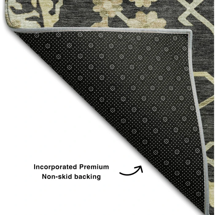 Addison Mayfield Black AMF1150 - 8ft. Round Rug