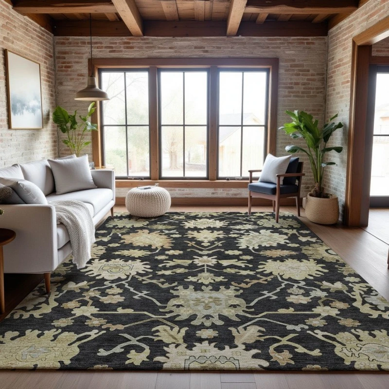 Addison Mayfield Black AMF1150 8ft. x 10ft. Rect. Rug
