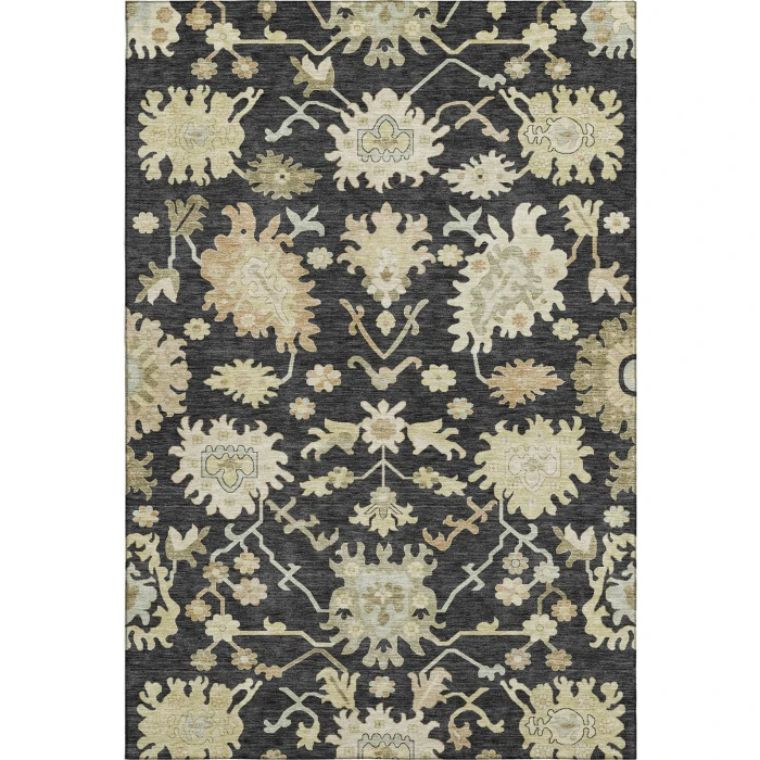 Addison Mayfield Black AMF1150 - 8ft. Round Rug