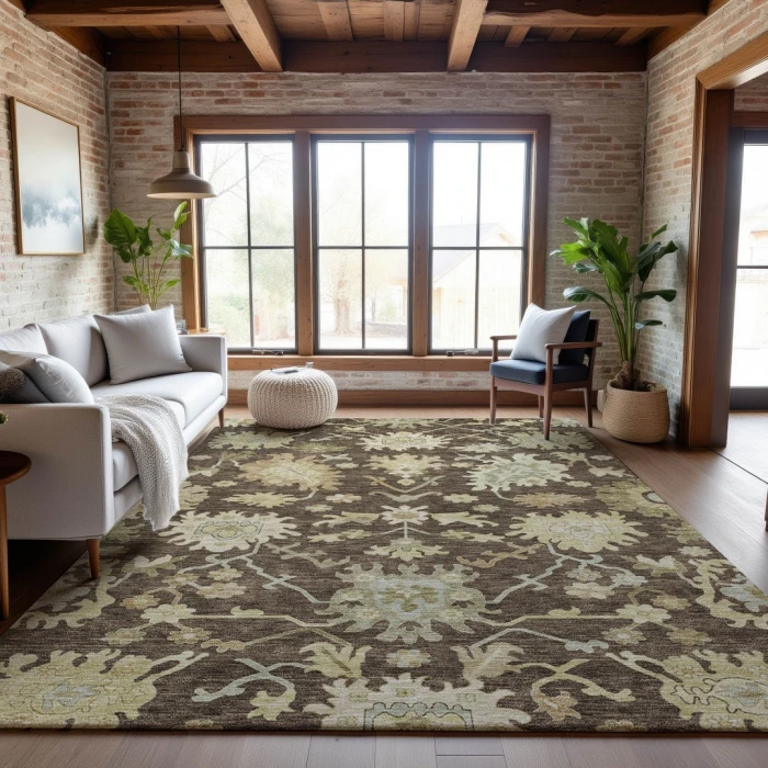 Addison Mayfield Brown AMF1150 5ft. x 7ft. 6in. Rect. Rug