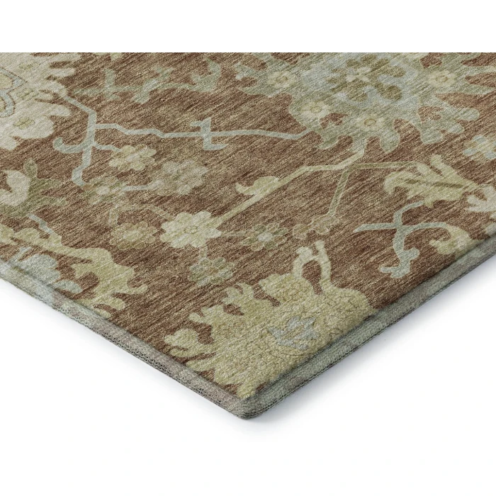 Addison Mayfield Orange AMF1150 - 8ft. Round Rug