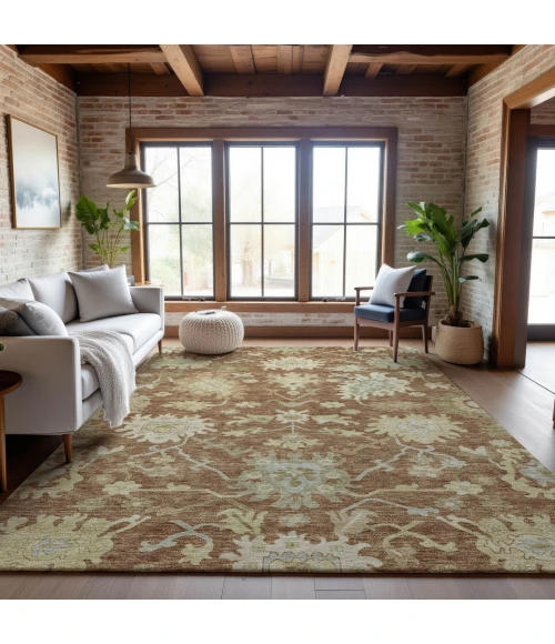 Addison Mayfield Orange AMF1150 5ft. x 7ft. 6in. Rect. Rug