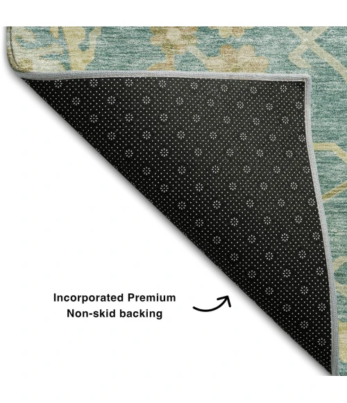 Addison Mayfield Teal AMF1150 5ft. x 7ft. 6in. Rect. Rug
