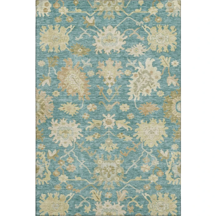 Addison Mayfield Teal AMF1150 5ft. x 7ft. 6in. Rect. Rug
