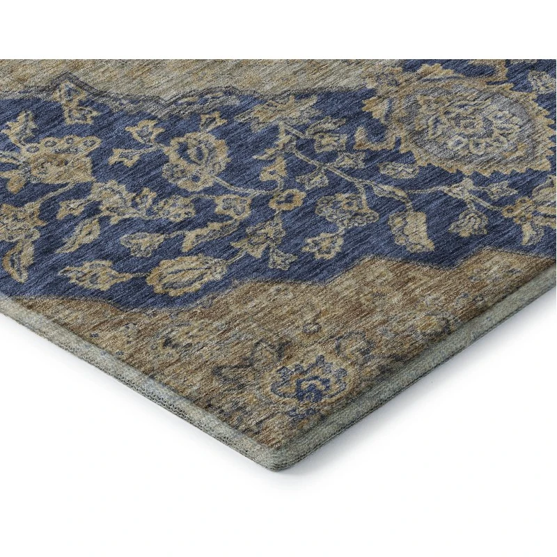 Addison Mayfield Blue AMF1151 - 8ft. Round Rug