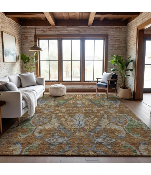 Addison Mayfield Orange AMF1153 9ft. x 12ft. Rect. Rug