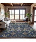 Addison Mayfield Blue AMF1153 - 8ft. Round Rug