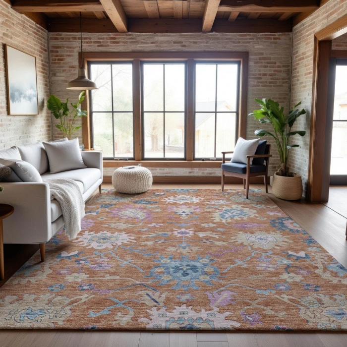 Addison Mayfield Orange AMF1154 5ft. x 7ft. 6in. Rect. Rug