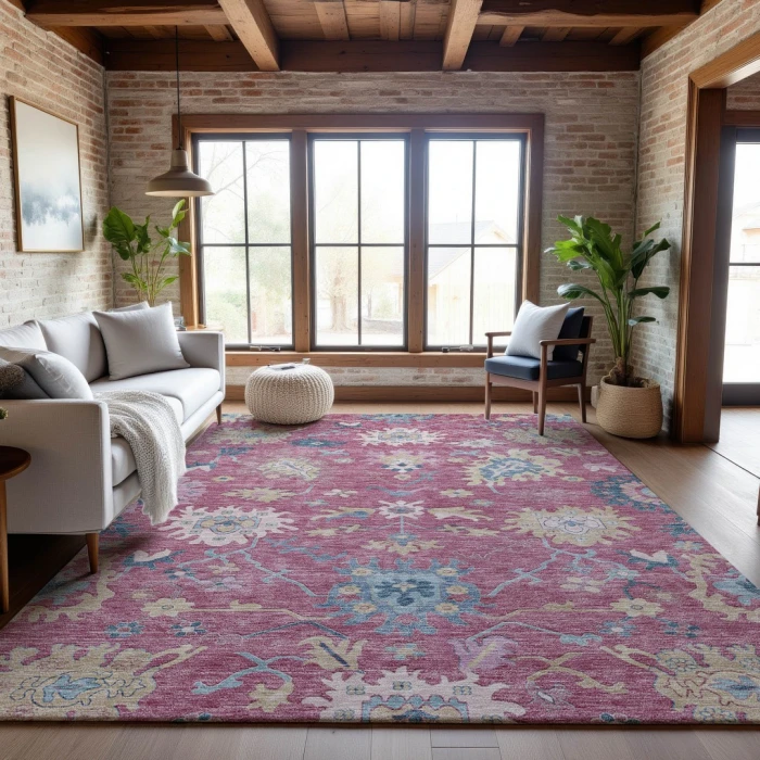 Addison Mayfield Pink AMF1154 2ft. 3in. x 7ft. 6in. Rect. Rug