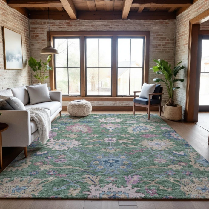 Addison Mayfield Green AMF1154 9ft. x 12ft. Rect. Rug