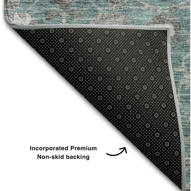 Addison Mayfield Teal AMF1155 - 8ft. Round Rug