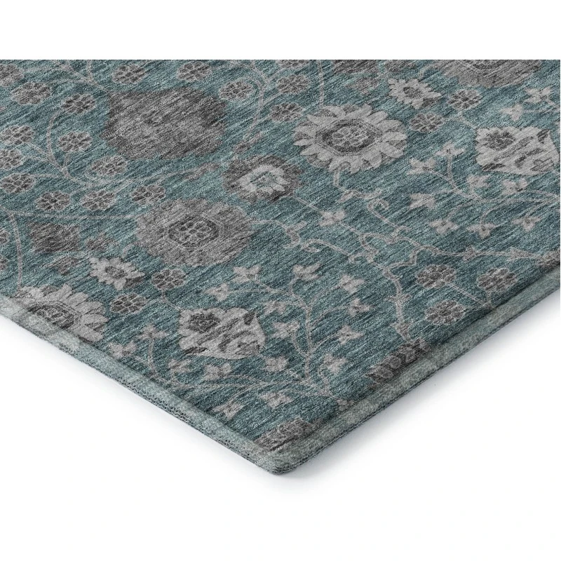 Addison Mayfield Teal AMF1155 - 8ft. Round Rug