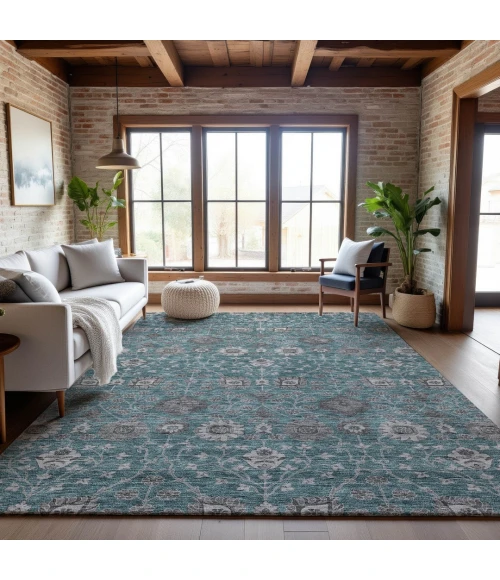 Addison Mayfield Teal AMF1155 9ft. x 12ft. Rect. Rug