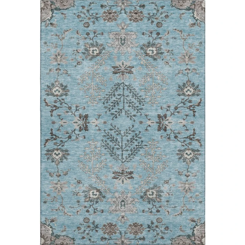 Addison Mayfield Blue AMF1156 - 8ft. Round Rug