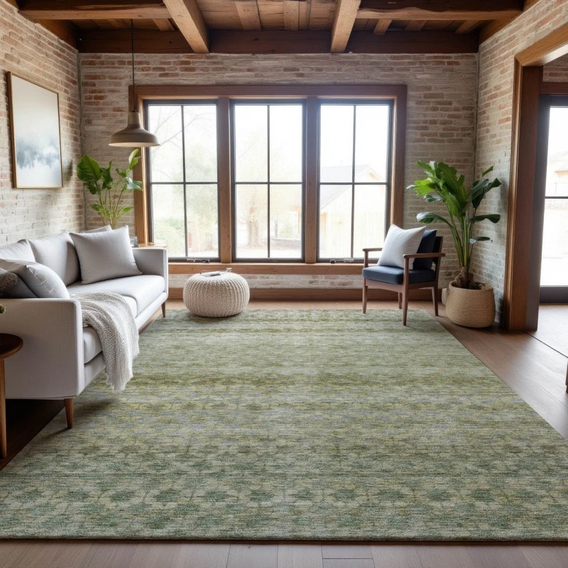 Addison Mayfield Green AMF1168 - 8ft. Round Rug