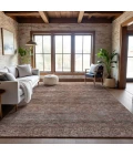 Addison Mayfield Orange AMF1174 - 8ft. Round Rug