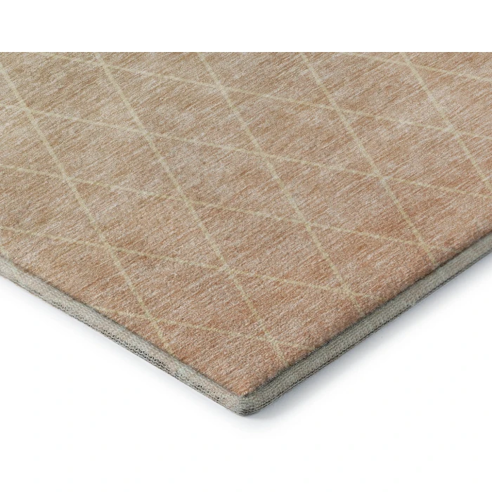 Addison Mayfield Orange AMF1175 - 8ft. Round Rug