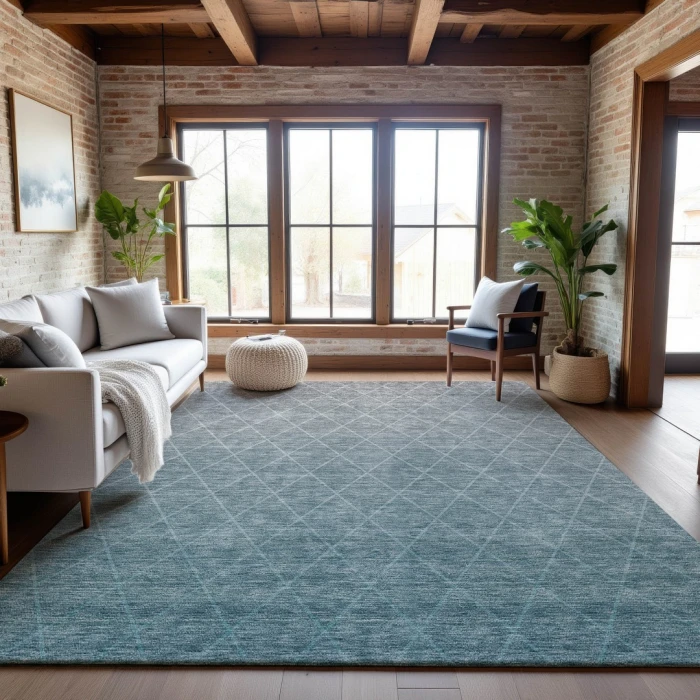 Addison Mayfield Teal AMF1175 5ft. x 7ft. 6in. Rect. Rug