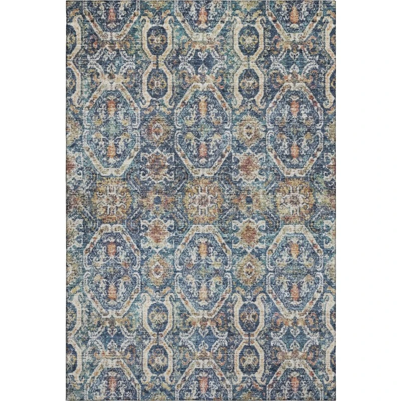 Addison Mayfield Blue AMF1181 - 8ft. Round Rug