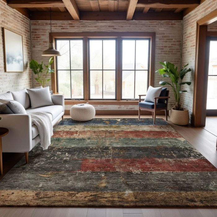 Addison Mayfield Green AMF1198 2ft. 3in. x 7ft. 6in. Rect. Rug